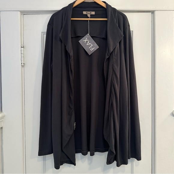 NWT FLAX, Gotta Have it Jacket, in Twilight (Navy), size large - Picture 2 of 6